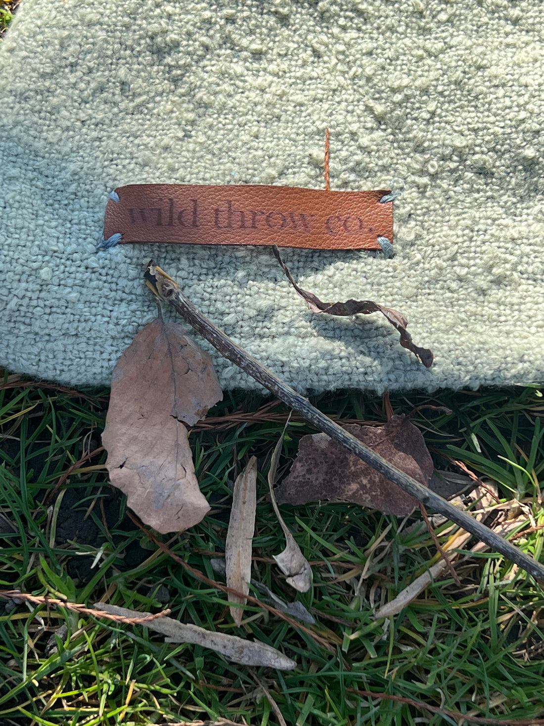 Wild Moonshine Sage Throw- Celestial Design, Natural Cotton | Wild Throw Co.