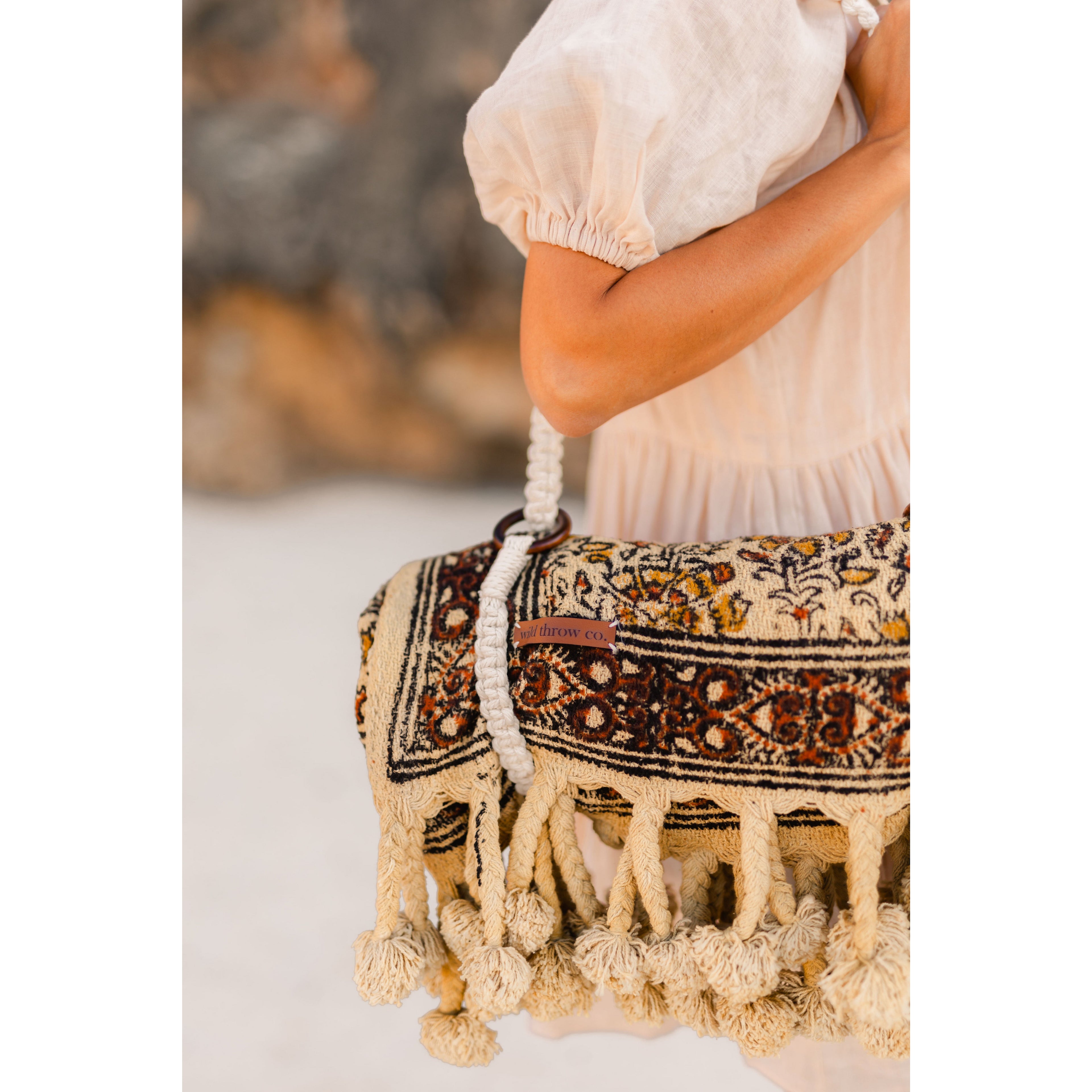 Macrame Carry Strap - Versatile & Stylish Accessory | Wild Throw Co.