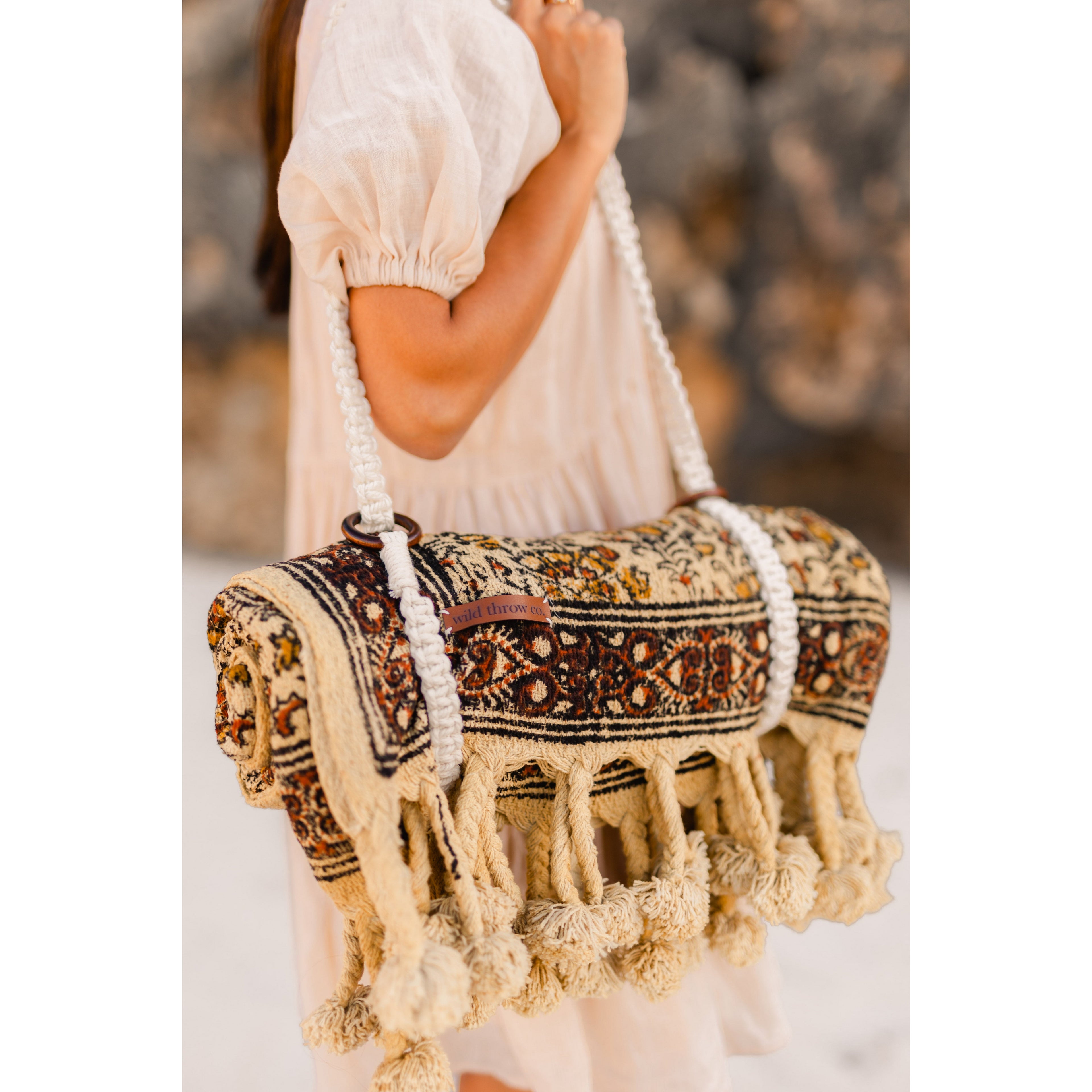 Macrame Carry Strap - Versatile & Stylish Accessory | Wild Throw Co.