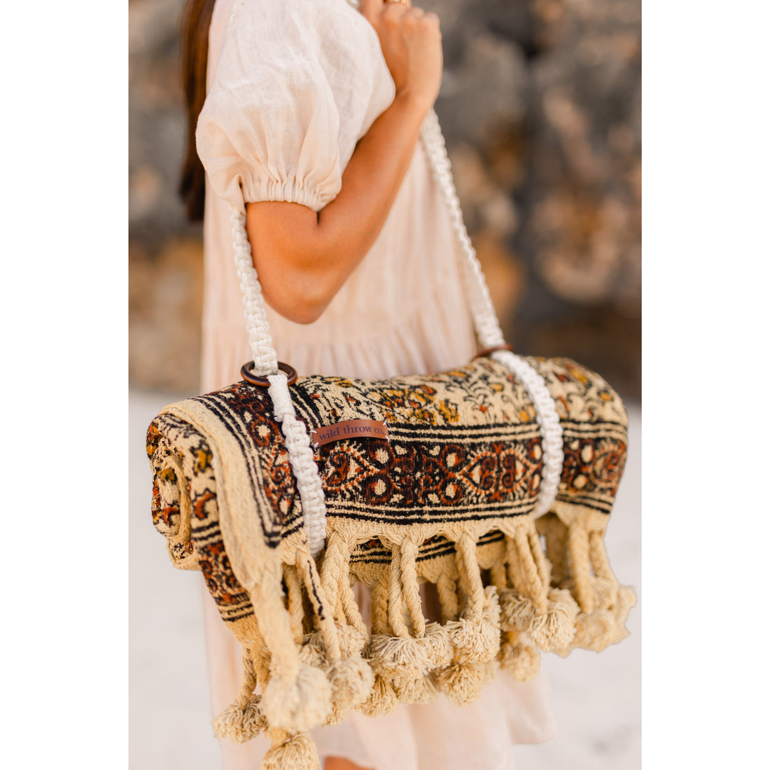 Macrame Carry Strap - Versatile & Stylish Accessory | Wild Throw Co.