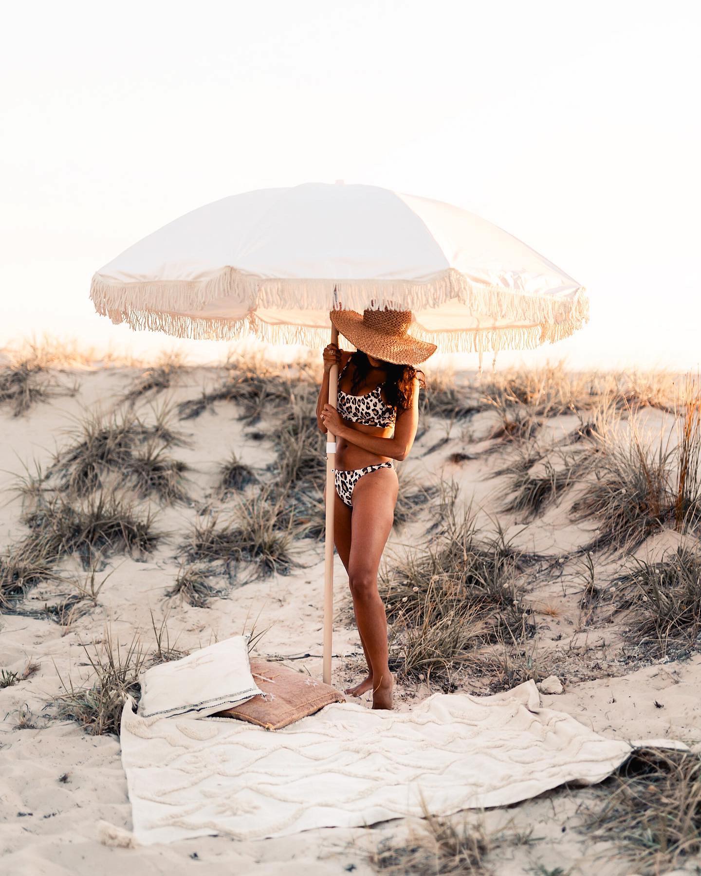 Wild Moonshine White Throw - Celestial Design, Natural Cotton | Wild Throw Co.