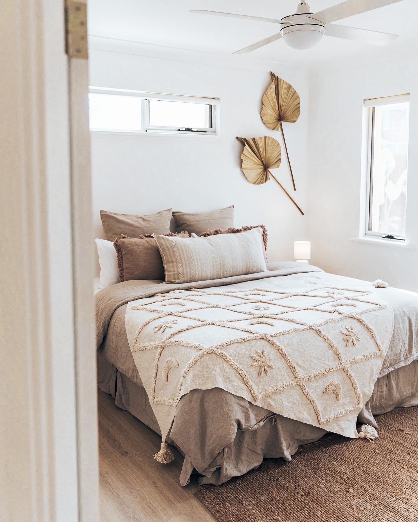 Wild Moonshine White Throw - Celestial Design, Natural Cotton | Wild Throw Co.