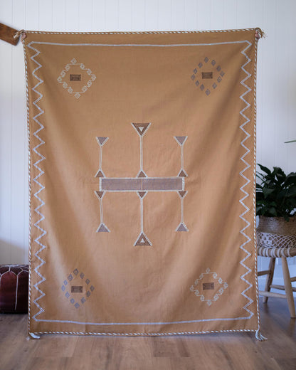 Wild Tawny Tan Throw - Inspiring Artistry with Amazing Motifs | Wild Throw Co.