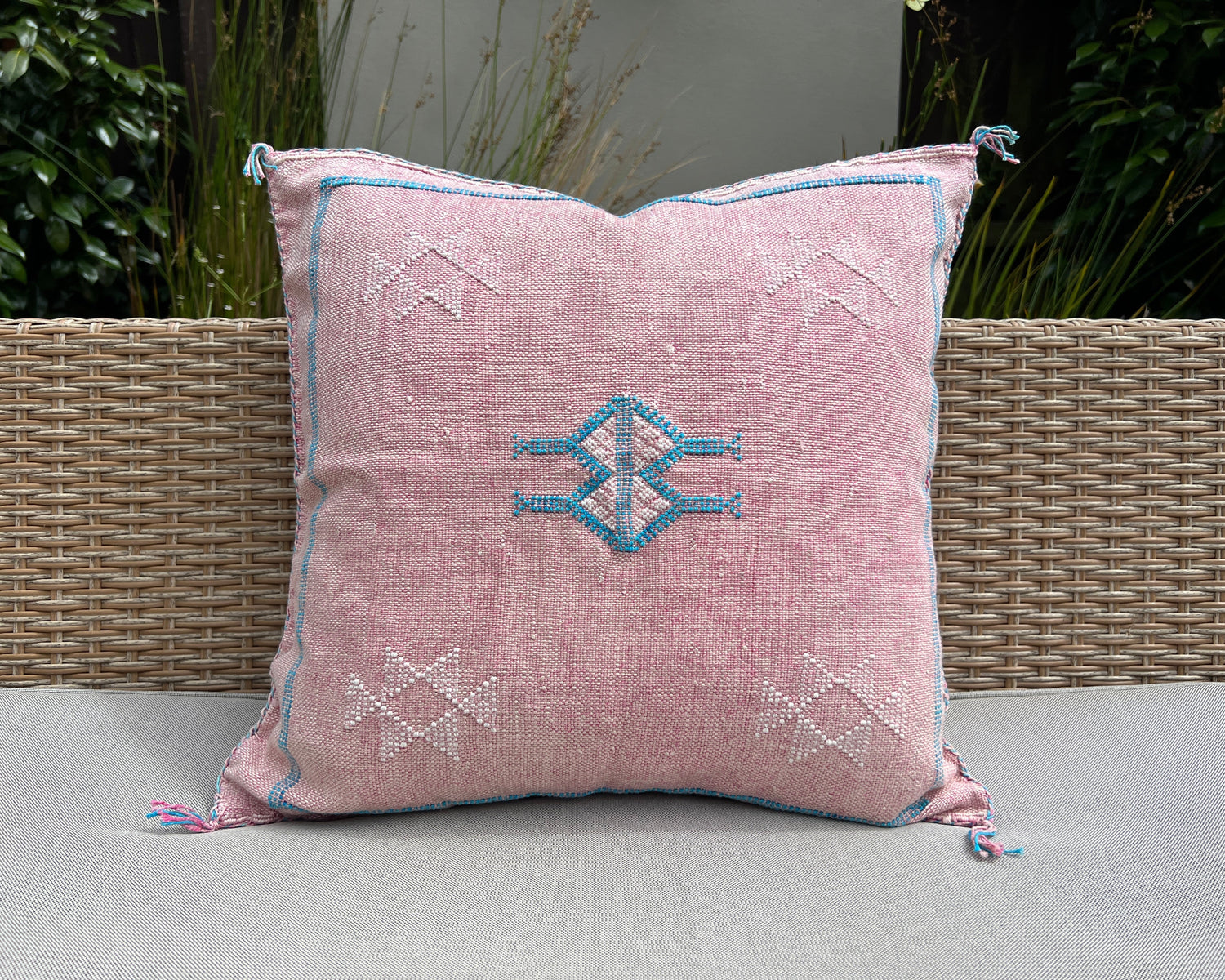 Blush Cactus Silk Pillowcase - Handmade Premium Boho Style Pillowcases | Wild Throw Co.