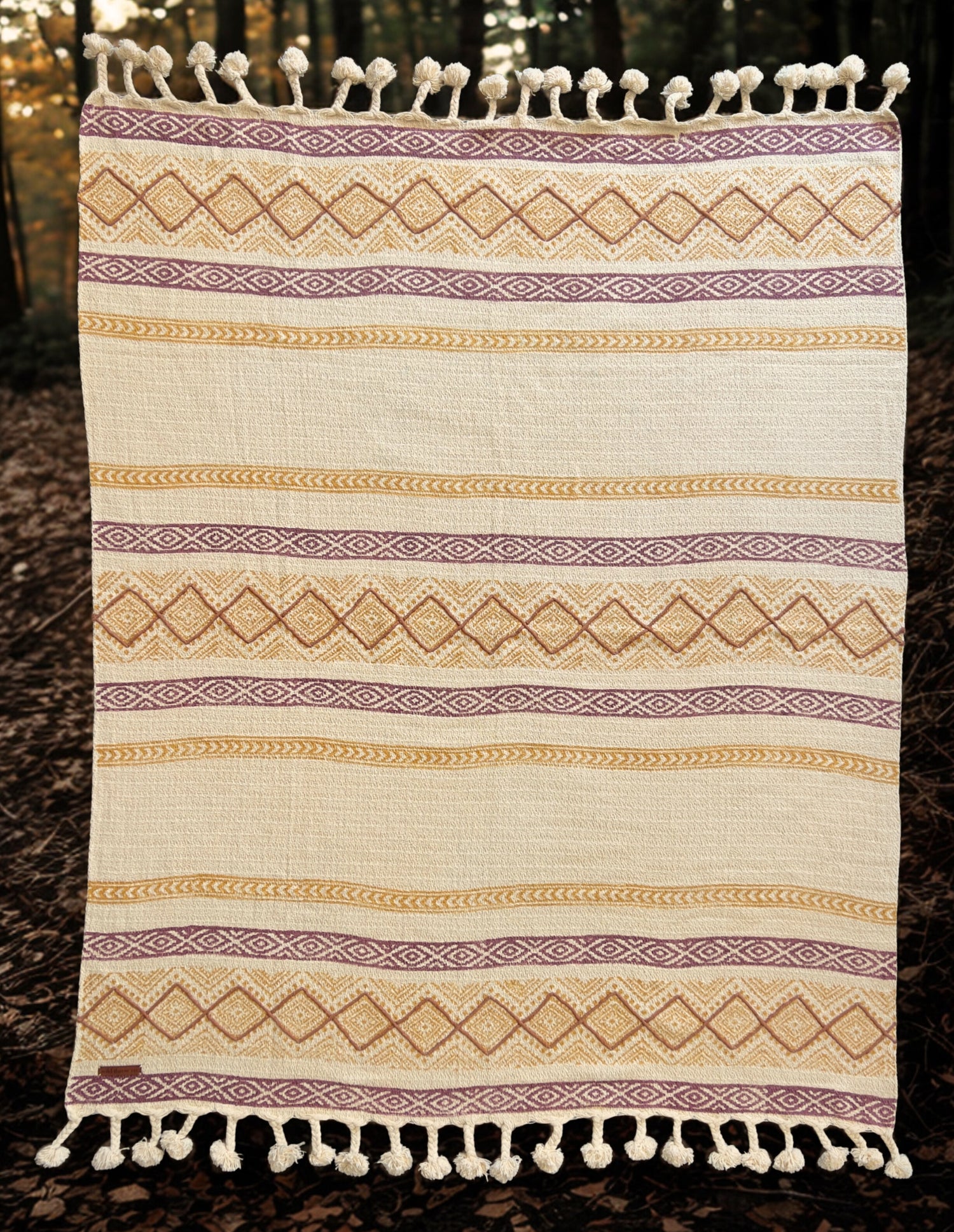 Elegant Wild Golden Cream Throw - Natural Comfort and Sophistication | Wild Throw Co.