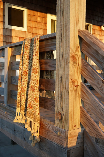 Wild Bloom Honey Throw - Bohemian Elegance and Comfort | Wild Throw Co.