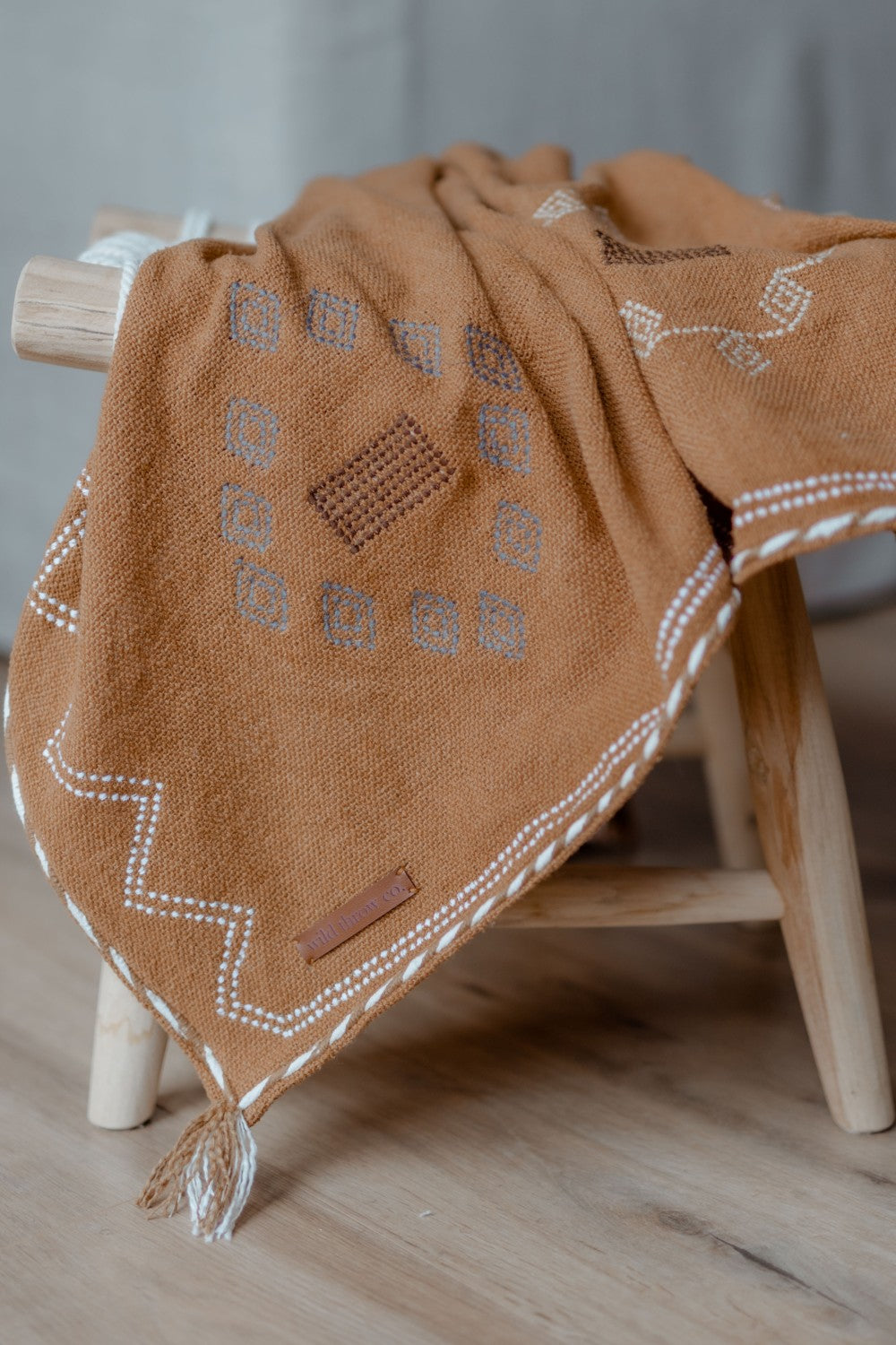 Wild Tawny Tan Throw - Inspiring Artistry with Amazing Motifs | Wild Throw Co.